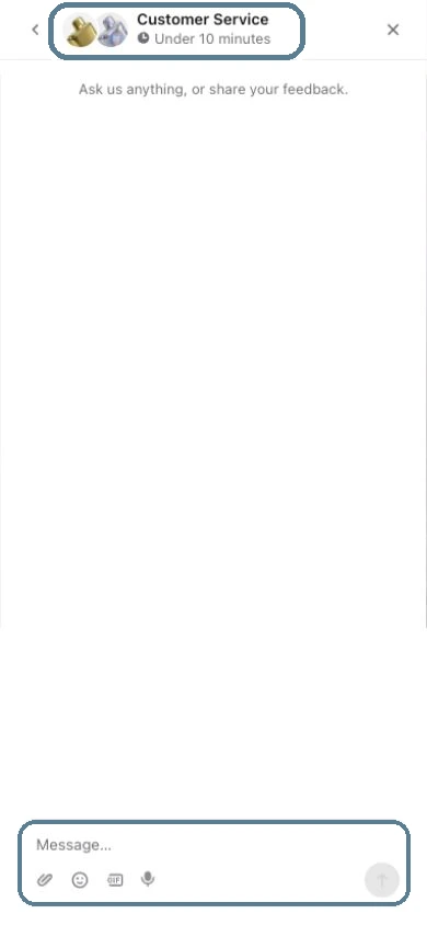 Customer Service messenger opened on the Gudtrip website
